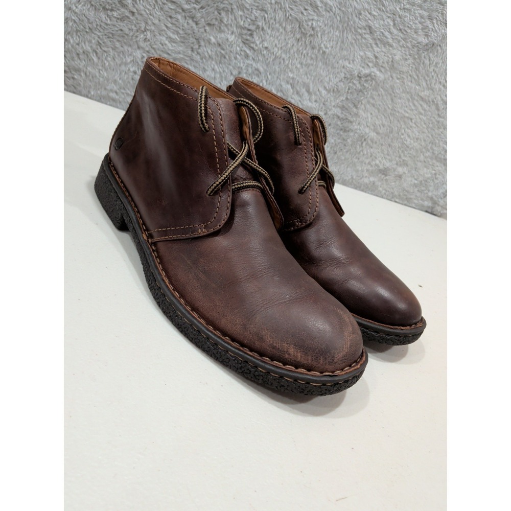 Born Bismark Brown Leather Comfort Ankle Chukka Boots Mens Size 10